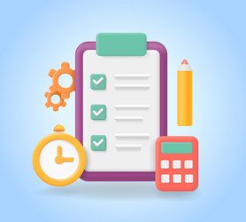 project task management checklist icon e vector image