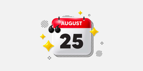25th day of the month icon event schedule date vector image