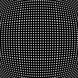spherical globe circular distort effect pattern vector image
