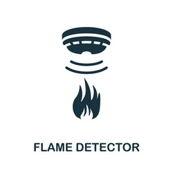 flame detector icon simple element from sensors vector image