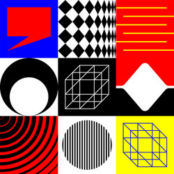 techno abstract pattern design vector image