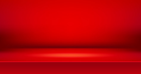 Empty colorful studio table room background vector