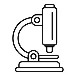 laboratory microscope standing on a table vector image