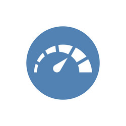 tachometer speedometer and indicator icon vector image