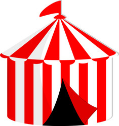 Circus tent isolated flat icon Royalty Free Vector Image