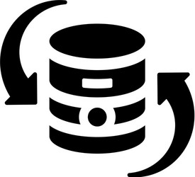 database sync icon vector image
