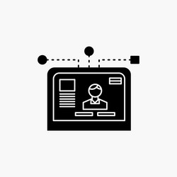 interface website user layout design glyph icon vector image