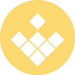 pointer arrow in modern flat style button vector image