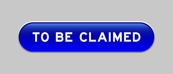 blue color capsule shape button with word vector image