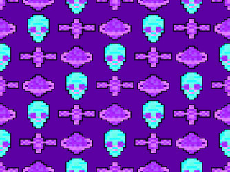 Seamless pattern on a space theme with 8 bit vector