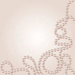 abstract pastel string pearls background vector