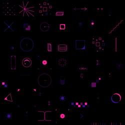 Linear abstract pattern vector