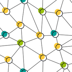 Seamless with colored web net vector