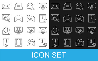 Set line envelope setting received message vector