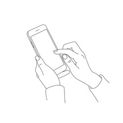 Single Sketch Smartphone Stock Vector by nikiteev 117106498