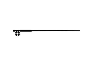 Fishing rod template vector