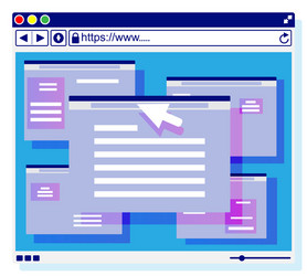 Browser window operating system user interface vector