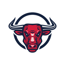 Bull Head Mascot Vector Image