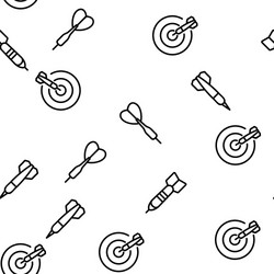 Dart for play game seamless pattern vector