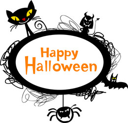 Halloween frame Royalty Free Vector Image - VectorStock