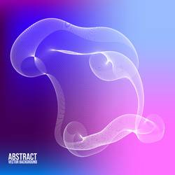 abstract background with color wave design element vector image