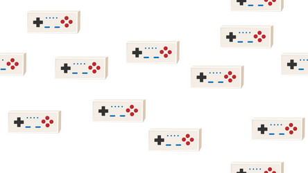 seamless pattern endless with game console vector image