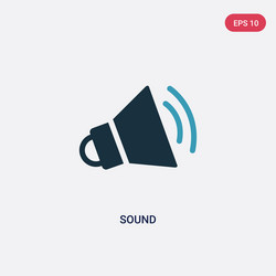two color sound icon from science concept vector image