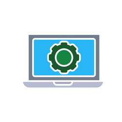optimization icon system computer vector image