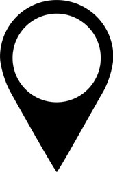 Pin location icon - iconic design Royalty Free Vector Image
