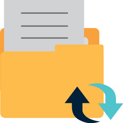folder with objects isolated icon vector image