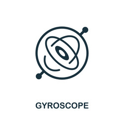 gyroscope icon simple element from sensors icons vector image