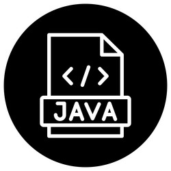 java icon design vector image