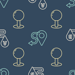 set line route location push pin vector image