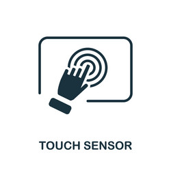 Touch sensor icon simple element from sensors vector