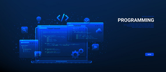 Web App Development Technology vector image