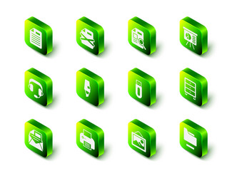 set delete file document with graph vector image