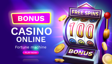 slots free spins 100 promo flyer poster banner vector