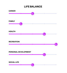 Hand drawn doodle work and life balance icon Vector Image