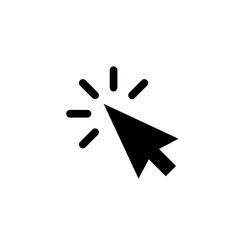 Click Pointer Icon - Arrow Button vector image