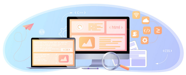 concept web design website page development vector image