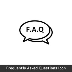 Faq frequently asked questions icon vector