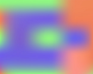 gradient mesh painted in different colors vector image