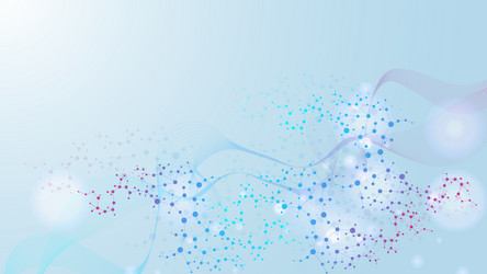 modern abstract molecules structure for science vector image