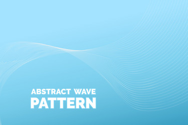 Abstract wave pattern wavy thin line background vector