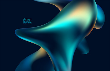 abstract background of fluid iridescent shape vector image