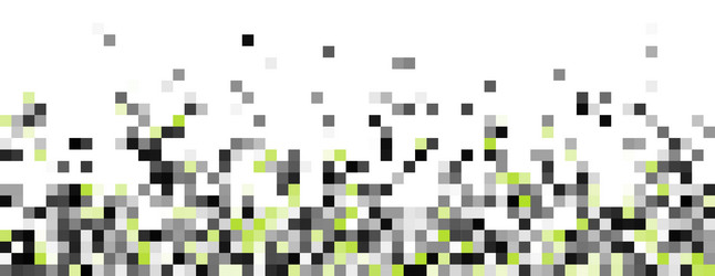 Abstract geometric gray and lime squares pattern vector