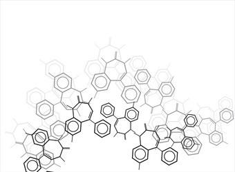 abstract molecular structure background vector image
