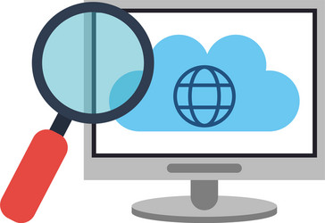 cloud computing technology vector image