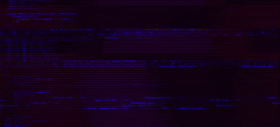 glitch on dark background abstract digital vector image