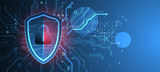 technological abstract background on the topic vector image